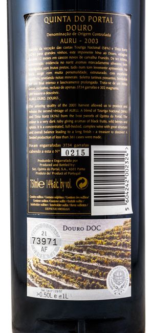 2003 Quinta do Portal Auru red