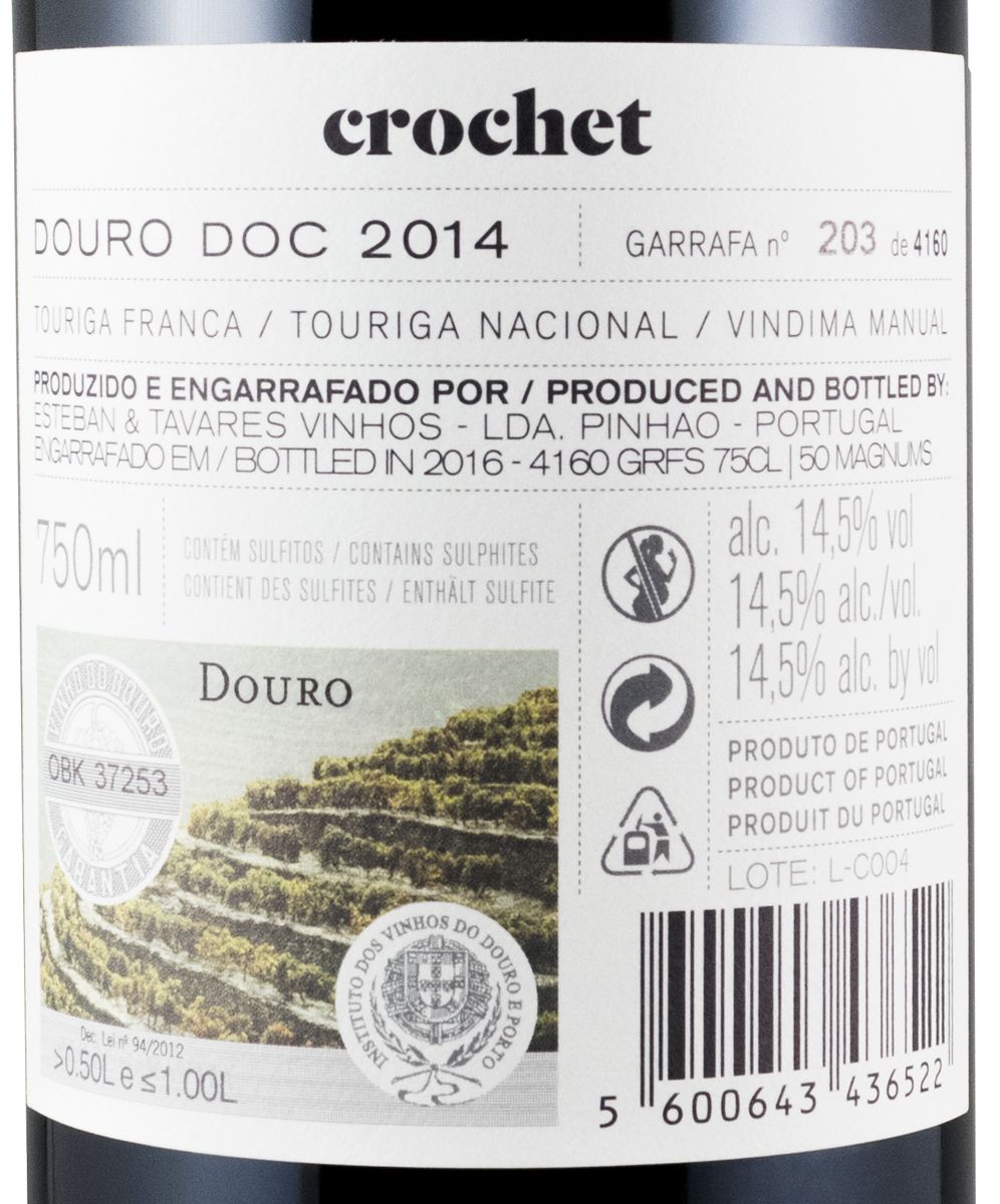 2014 Esteban & Tavares Crochet tinto