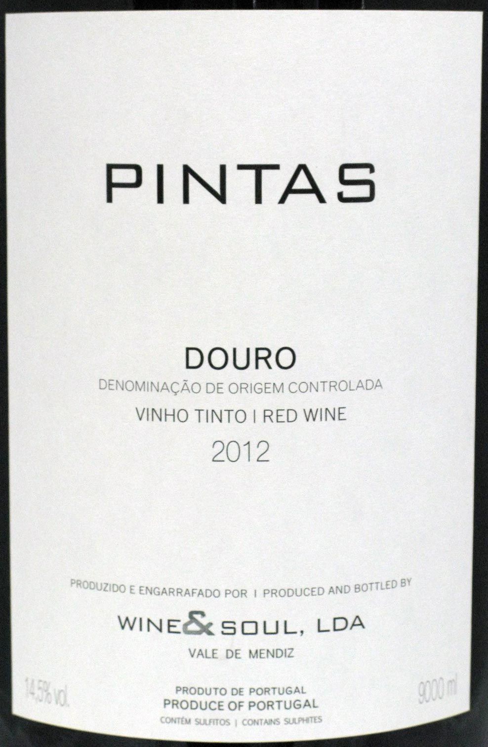 2012 Pintas tinto 9L