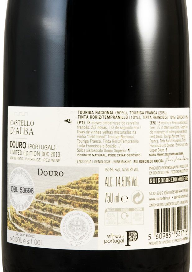 2013 Castello D'Alba Limited Edition tinto