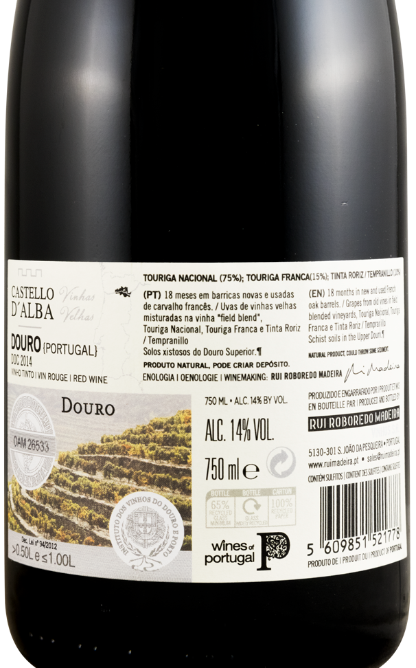 2014 Castello D'Alba Vinhas Velhas Grande Reserva red