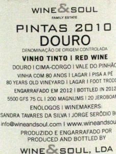 2010 Pintas tinto
