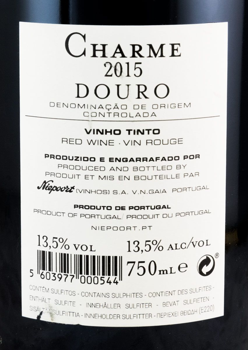 2015 Niepoort Charme tinto