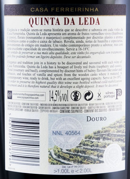 2011 Casa Ferreirinha Quinta da Leda tinto 1,5L