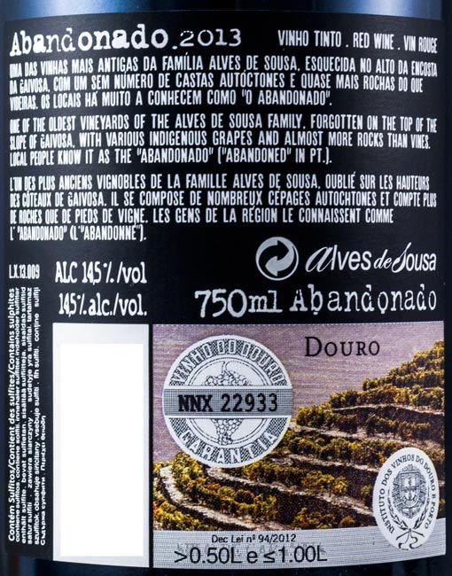 2013 Alves de Sousa Abandonado tinto