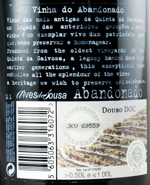 2007 Alves de Sousa Abandonado tinto