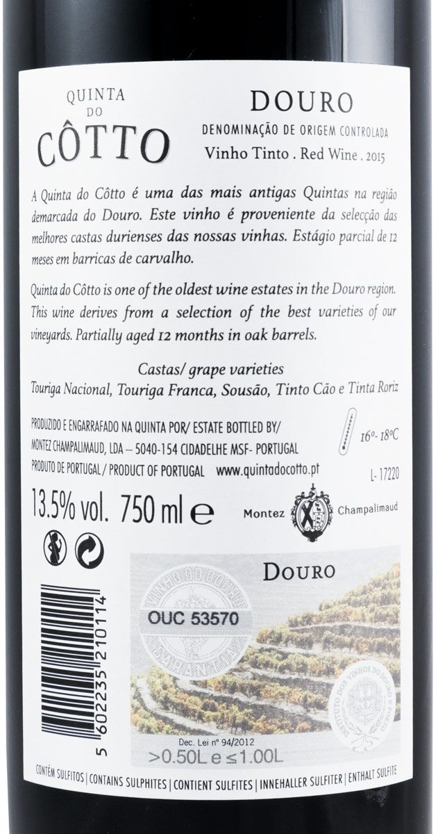 2015 Quinta do Côtto red
