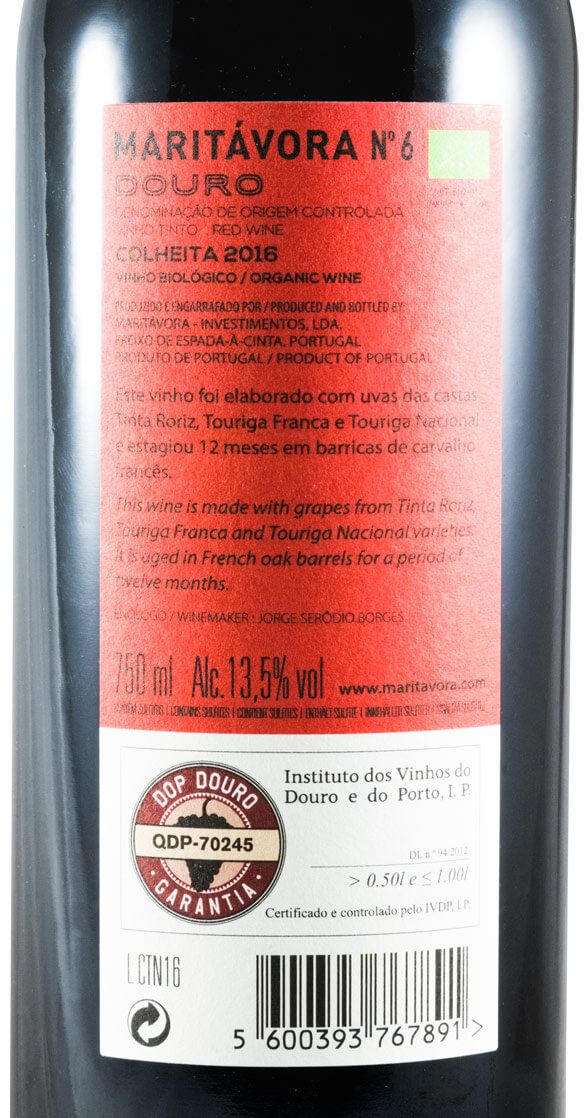 2016 Maritávora organic red