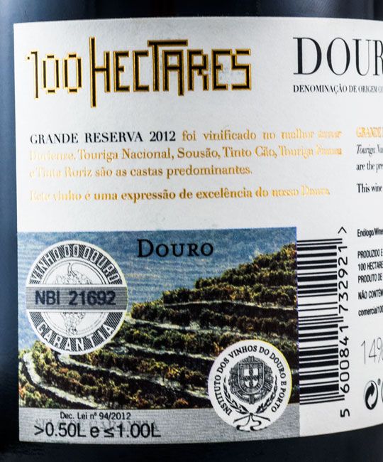 2012 100 Hectares Grande Reserva tinto