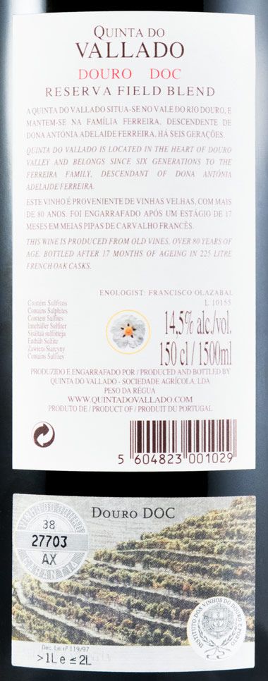 2008 Vallado Reserva red 1.5L