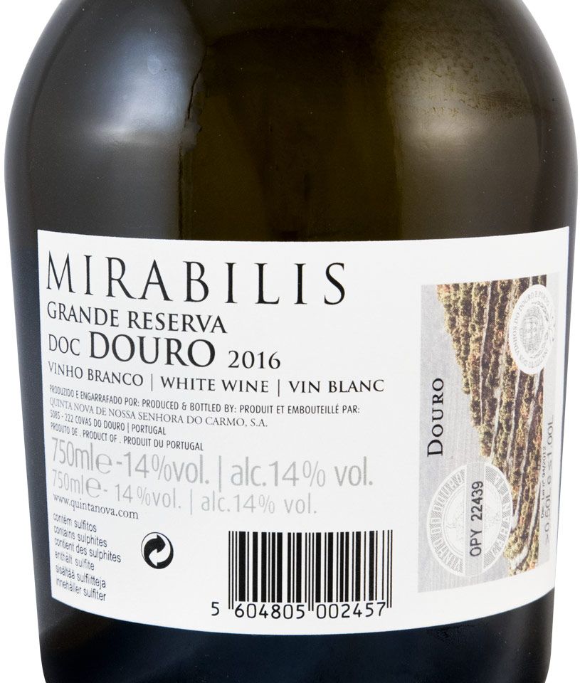 2016 Quinta Nova Mirabilis Grande Reserva branco