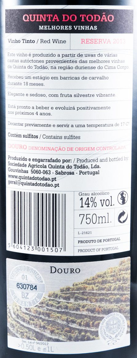 2013 Quinta do Todão Melhores Vinhas Reserva red