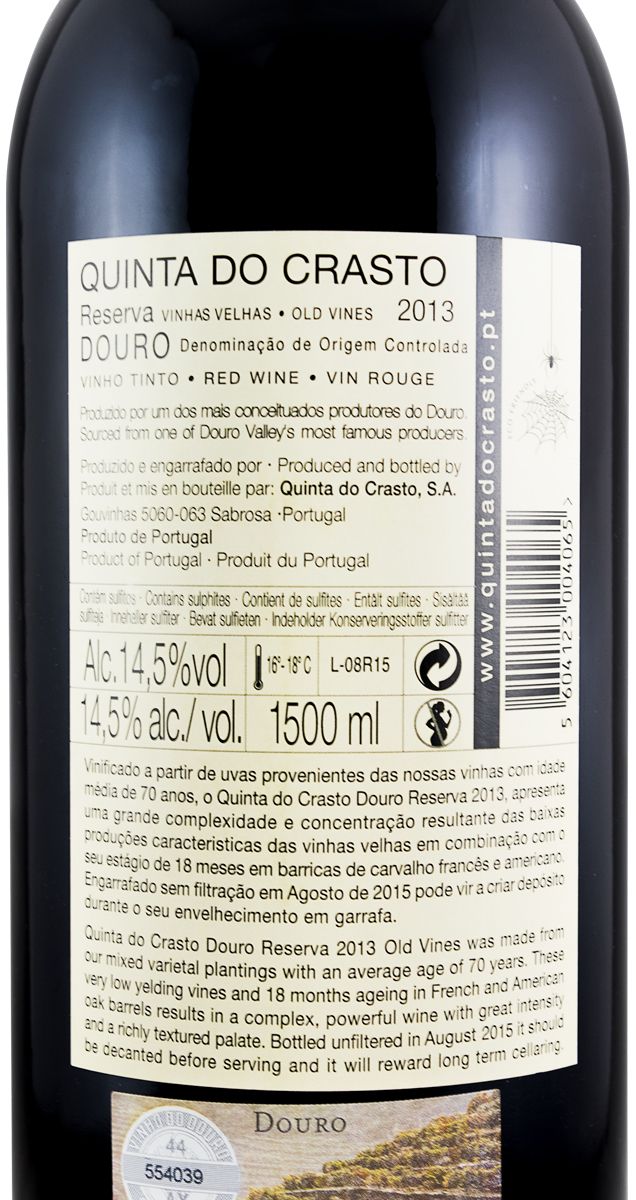 2013 Quinta do Crasto Vinhas Velhas Reserva tinto 1,5L