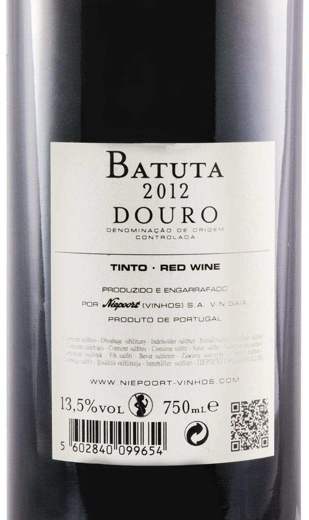 2012 Niepoort Batuta tinto