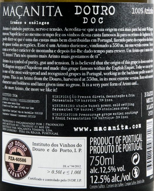 2016 Maçanita Quanto + Arinto + Gosto de Ti white