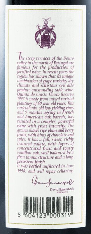 1997 Quinta do Crasto Reserva red