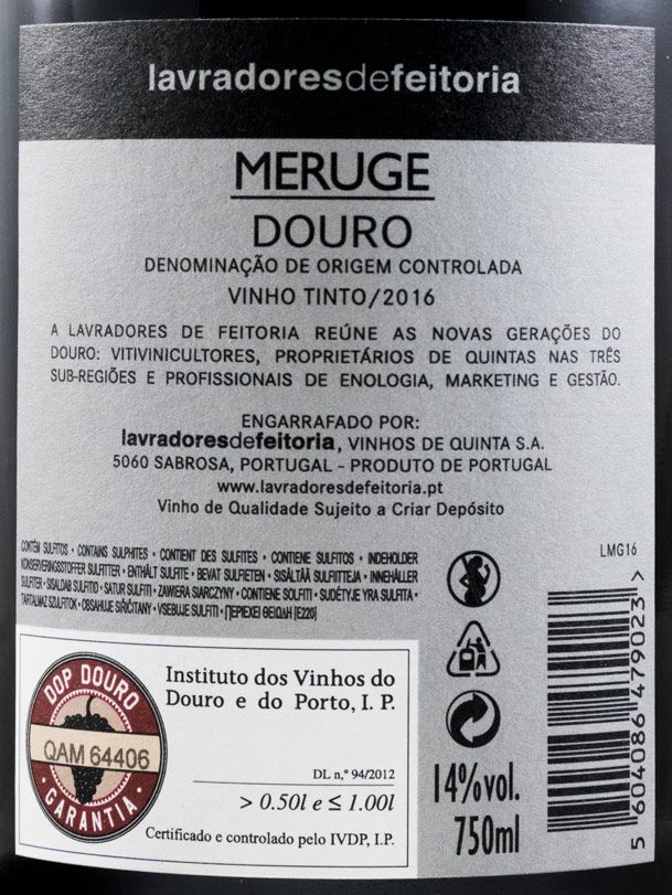 2016 Lavradores de Feitoria Meruge tinto
