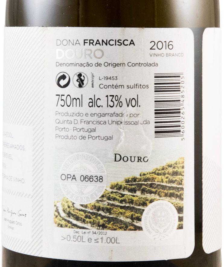2016 Dona Francisca white