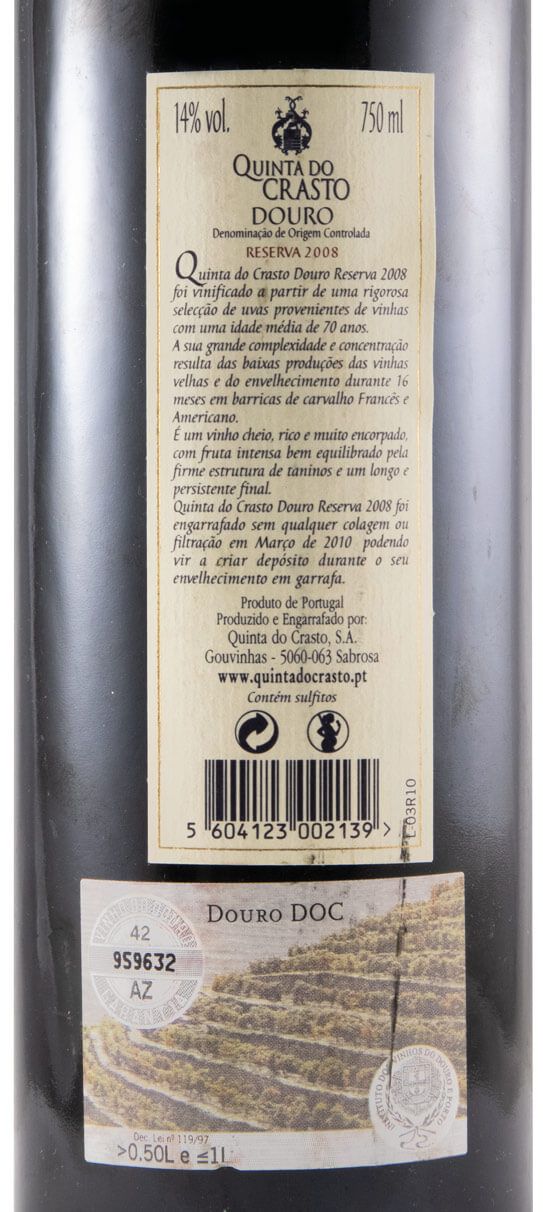 2007 Quinta do Crasto Vinhas Velhas Reserva red