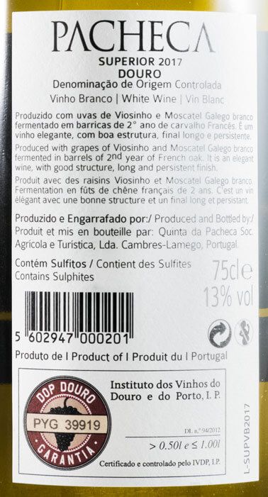 2017 Pacheca Superior white