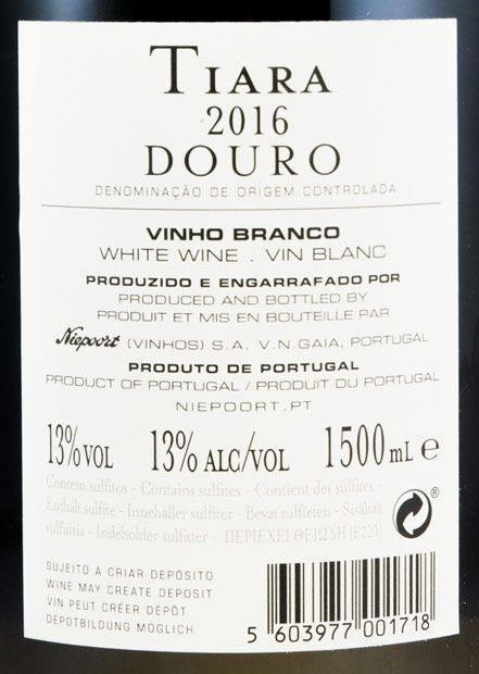 2016 Niepoort Tiara branco 1,5L
