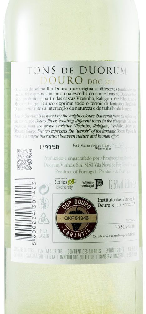 2018 Tons de Duorum white