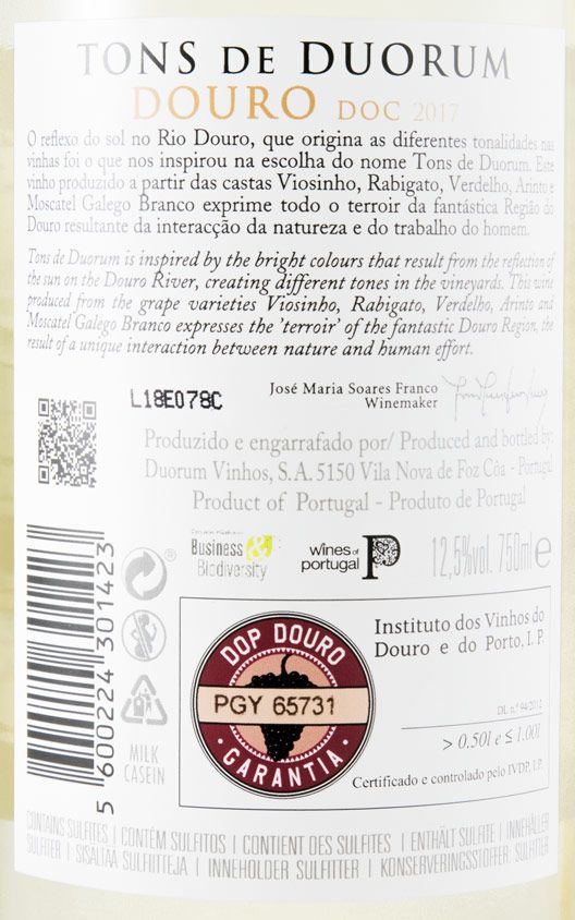 2017 Tons de Duorum white