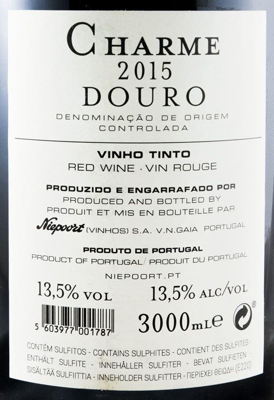 2015 Niepoort Charme red 3L