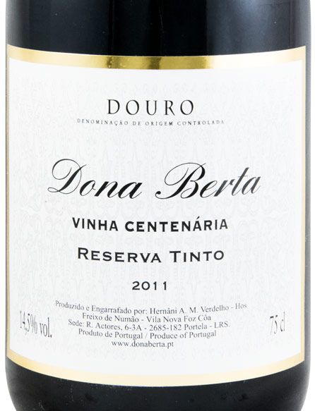2011 Dona Berta Vinha Centenária red