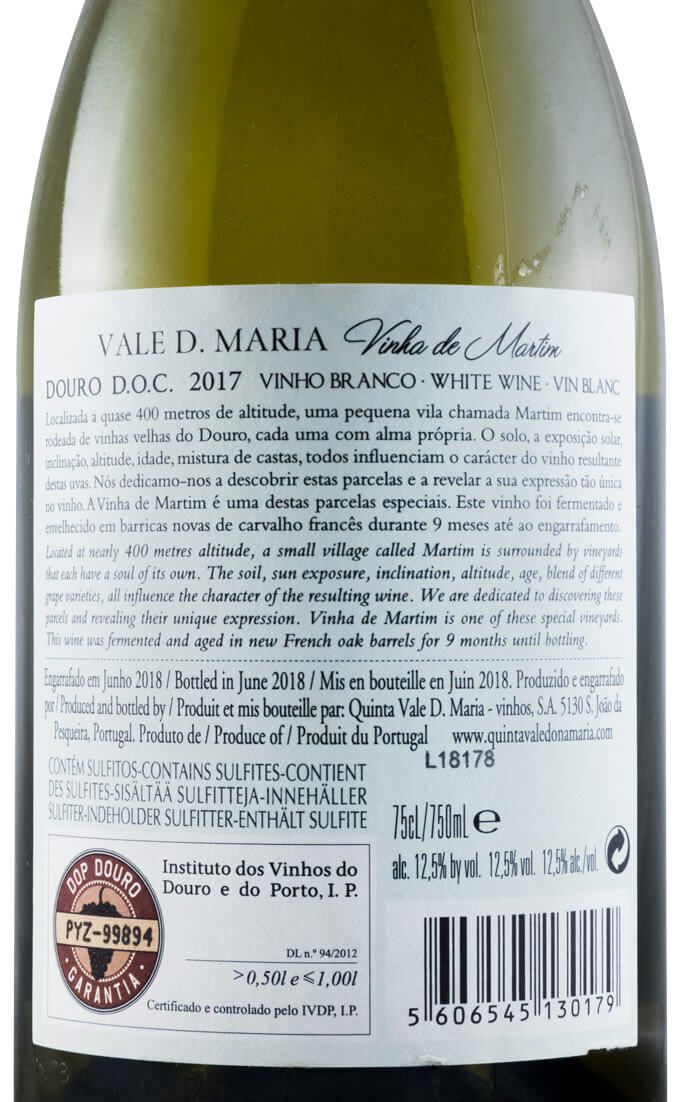 2017 Vale D. Maria Vinha de Martim branco
