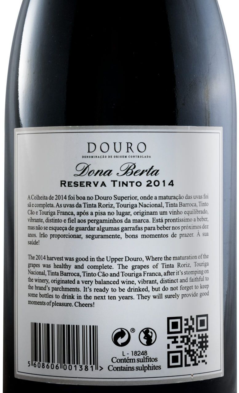 2014 Dona Berta Reserva tinto
