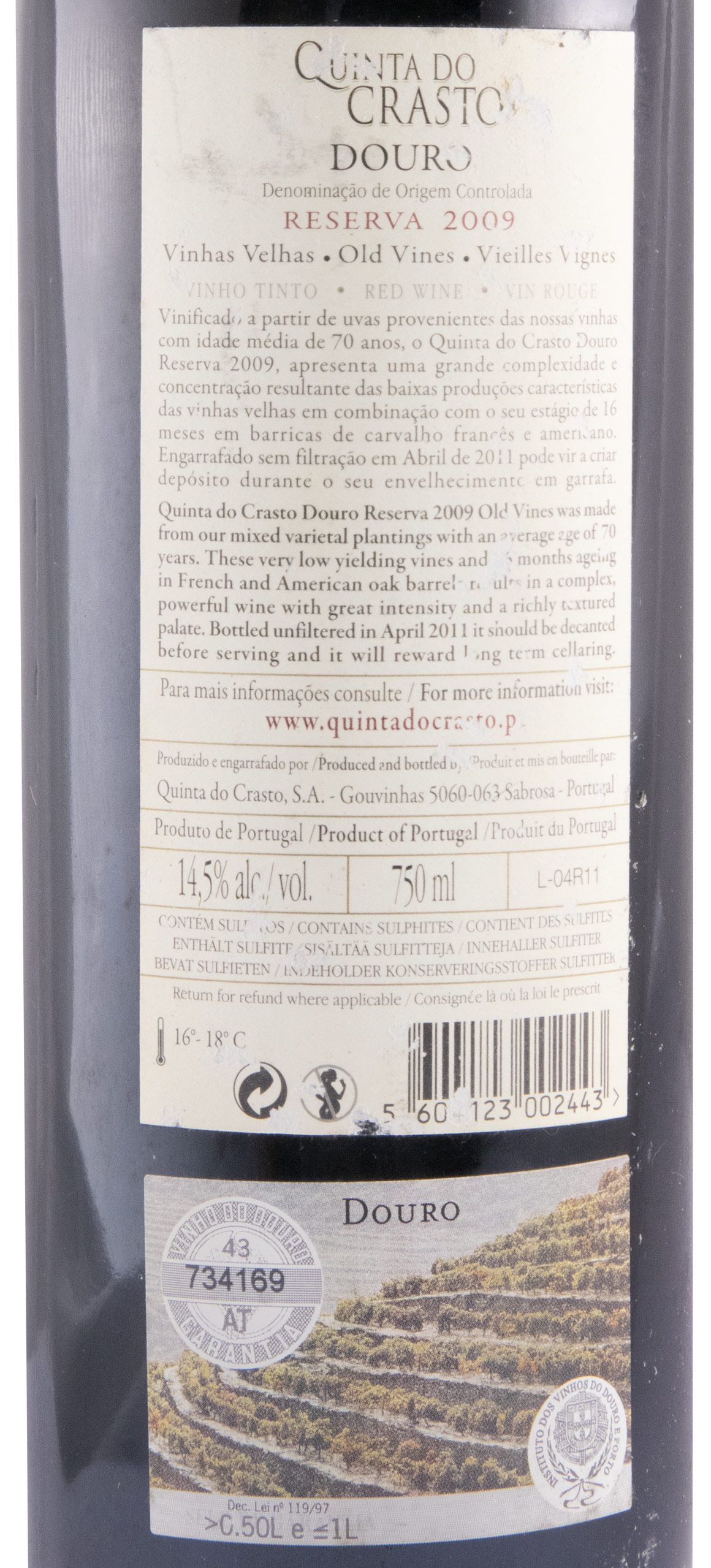 2009 Quinta do Crasto Vinhas Velhas Reserva tinto