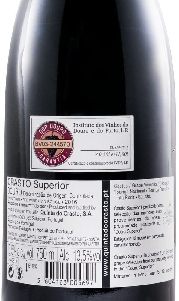2016 Quinta do Crasto Superior tinto