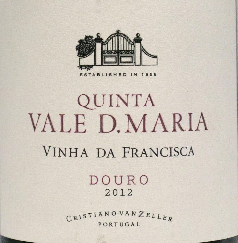 2012 Quinta Vale D. Maria Vinha da Francisca tinto