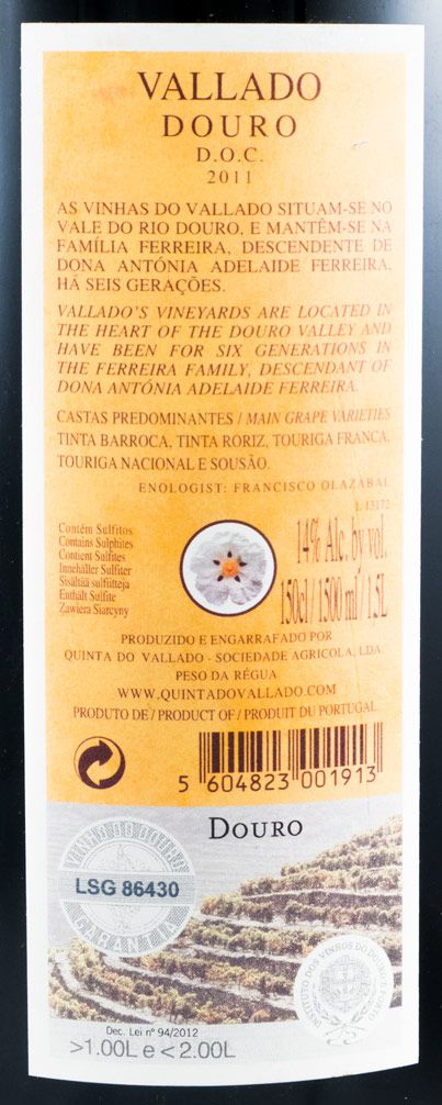 2011 Vallado tinto 1,5L