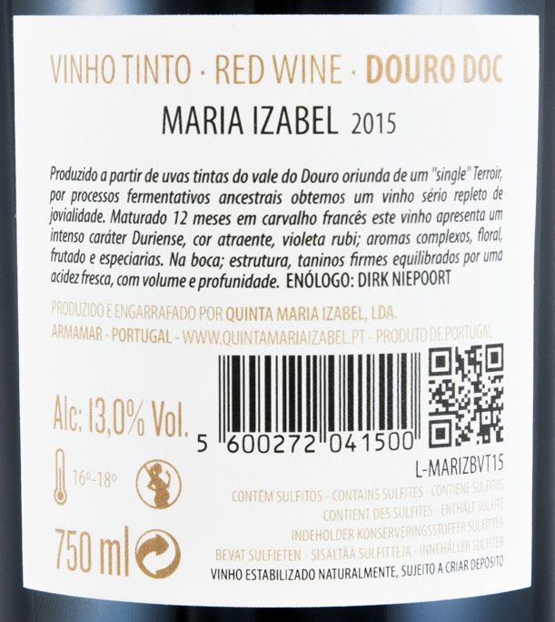 2015 Maria Izabel tinto