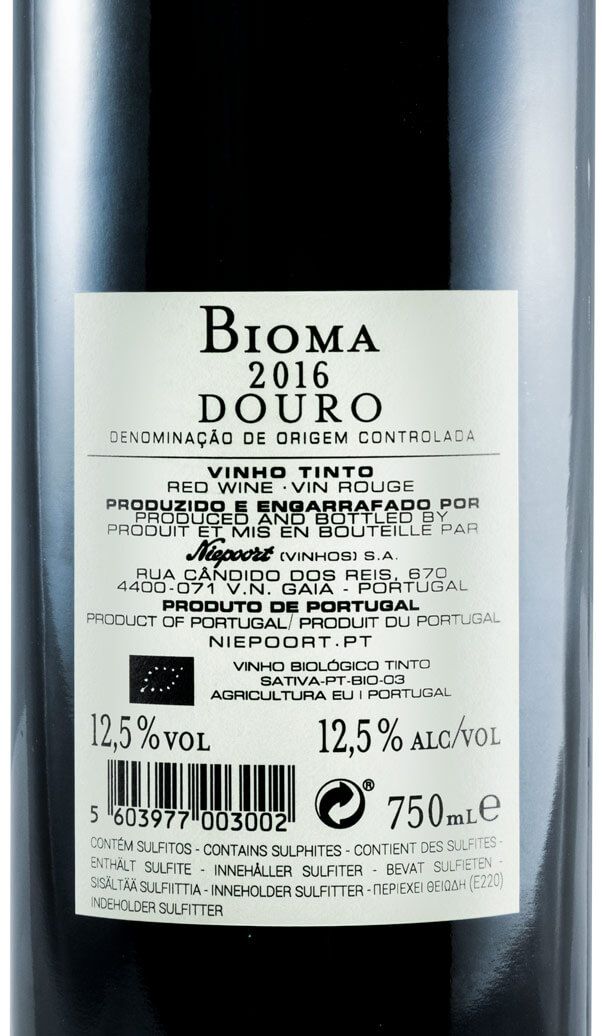 2016 Niepoort Bioma biológico tinto