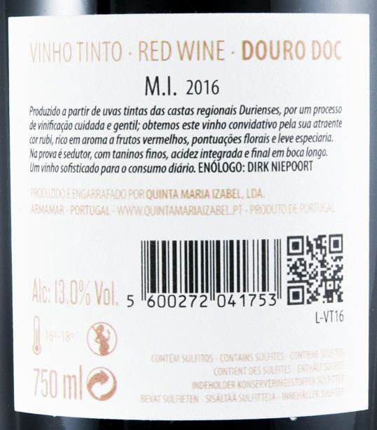 2016 Quinta Maria Izabel MI red