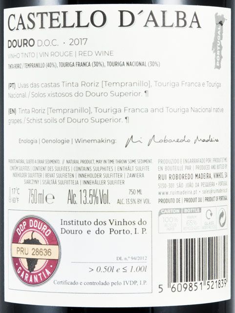 2017 Castello D'Alba red