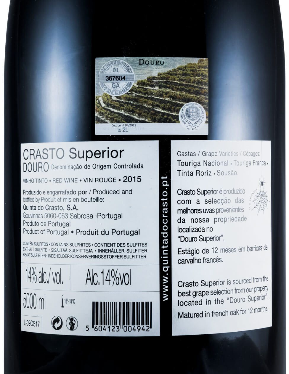 2015 Crasto Superior red 5L