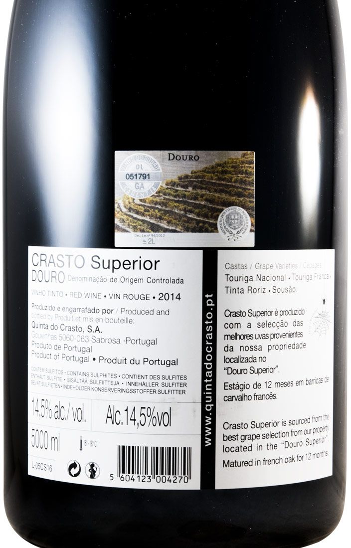 2014 Crasto Superior tinto 5L