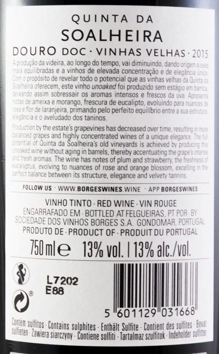 2015 Borges Quinta da Soalheira Vinhas Velhas tinto