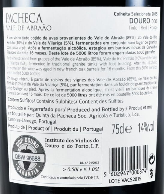 2015 Pacheca Vale de Abraão Colheita Seleccionada red