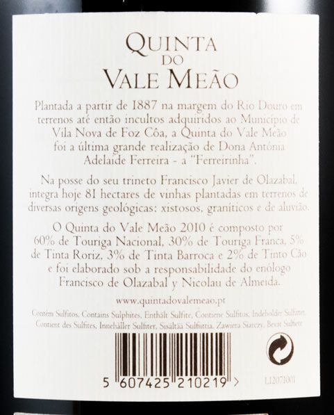2010 Quinta do Vale Meão red 1.5L