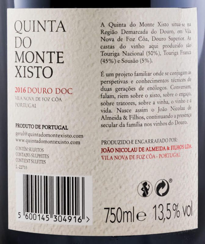 2016 Quinta do Monte Xisto red