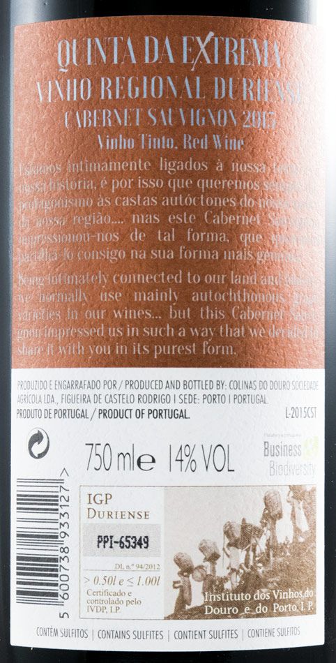 2015 Quinta da Extrema Cabernet Sauvignon red