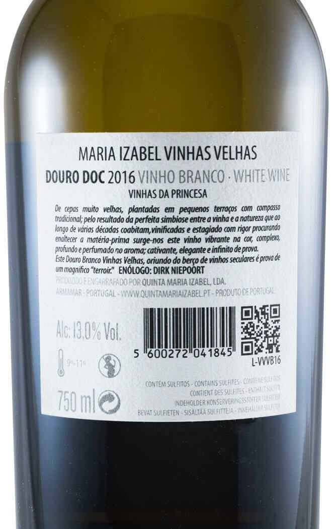 2016 Maria Izabel Vinhas da Princesa Vinhas Velhas white
