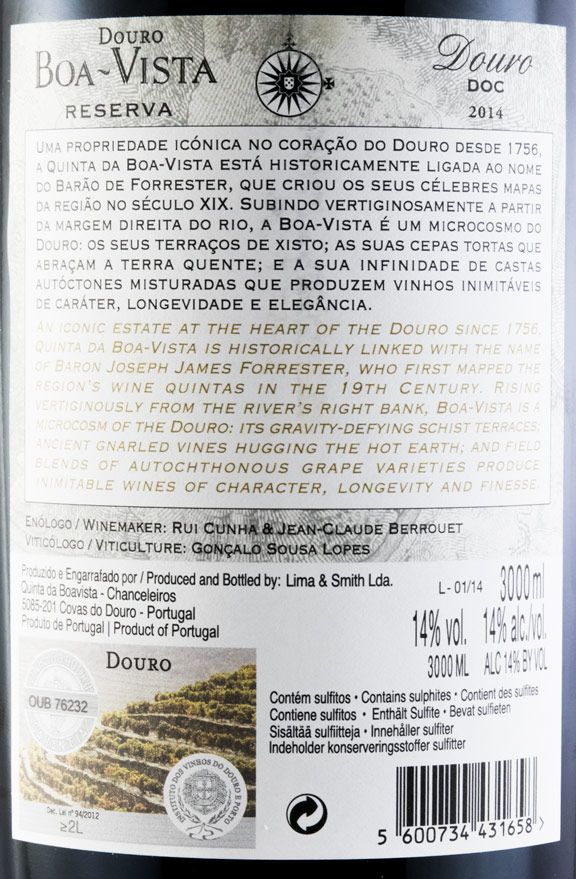 2014 Boa-Vista Reserva tinto 3L