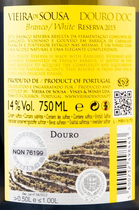 2015 Vieira de Sousa Reserva white