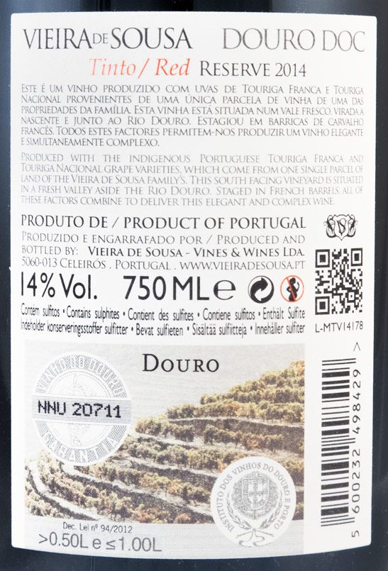 2014 Vieira de Sousa Reserva red